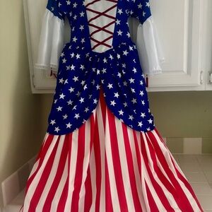 Patriotic Stars and Stripes Kids Costume